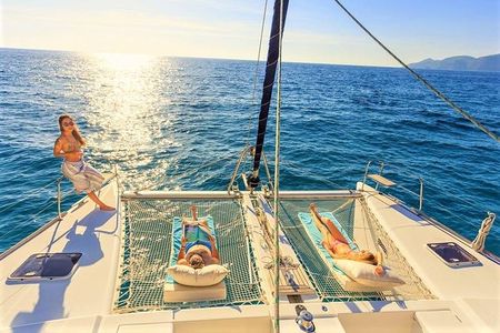 Luxury All-Inclusive Catamaran Cruise to Ile aux Cerfs and GRSE Waterfall