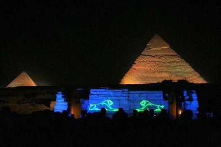 Private Sound and Light Show at Giza Pyramids