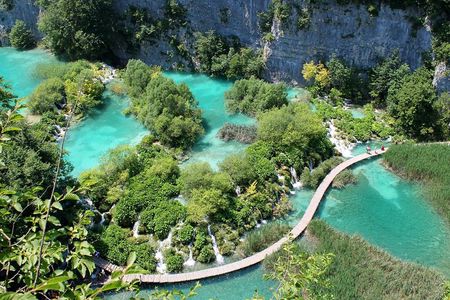 From Zadar: Plitvice Lakes with Boat Ride & Zadar Old town tour