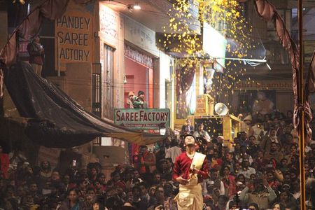 Evening Arti Ceremony - The light performance on the Bank of Ganges in Varanasi