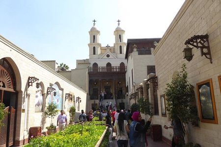 Private Coptic Cairo Cave , Hanging Church ST Simon monastery 