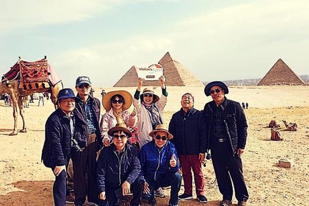 Day Tour at Giza Pyramids, Memphis and Saqqara