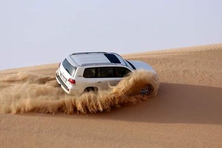 Dubai Desert Safari with Live Shows, Sand Skiing & Boarding, BBQ