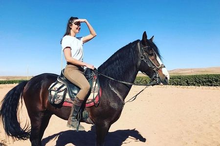 Horse riding in the desert of Marrakech