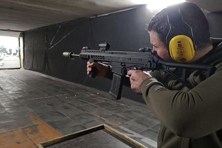 Riga Gun Range: shooting with Winchester, Glock17, & Kalashnikov