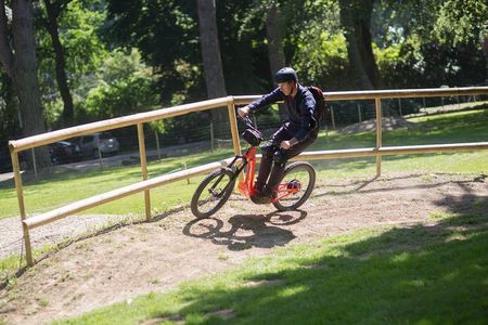 "Pleasure" ride on an all-terrain electric scooter