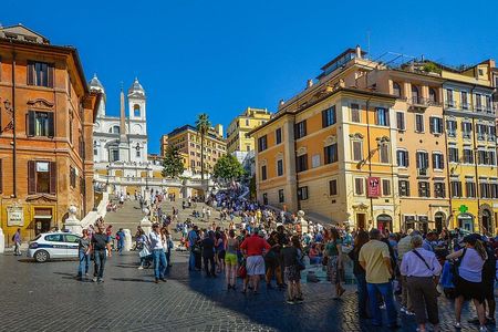 Rome city walking tour spanish steps Trevi Fountain Piazza Navona