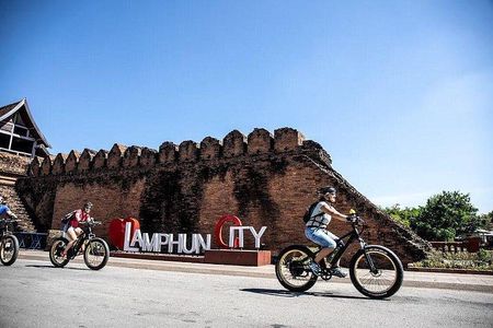 Full-day E-bike adventure visit Lamphun (flat land, GUIDED)