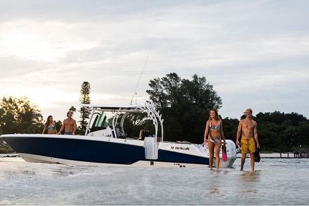 Private New Powerboat to St John & LimeOut. Full Day USVI 