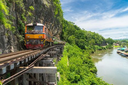 Historic Kanchanaburi: Train, Boat & Skywalk + Lunch From Bangkok