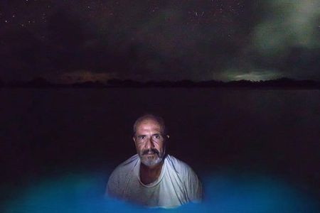 Bioluminescence paddling in kayak or SUP
