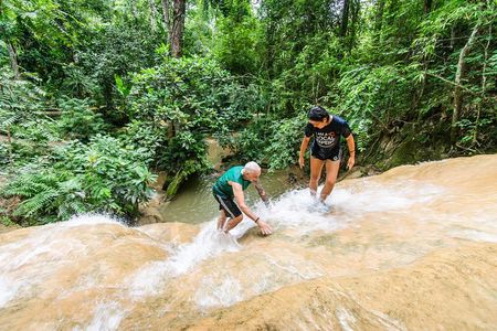 Climb Sticky Waterfall Like a Spiderman