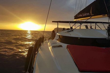 Santorini Adventurous Catamaran Experience with Snorkeling