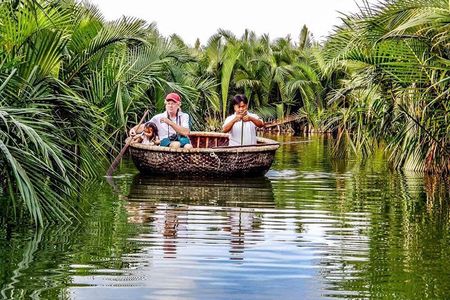 Hoi An countryside biking tour, water buffalo+ basket boat ride 