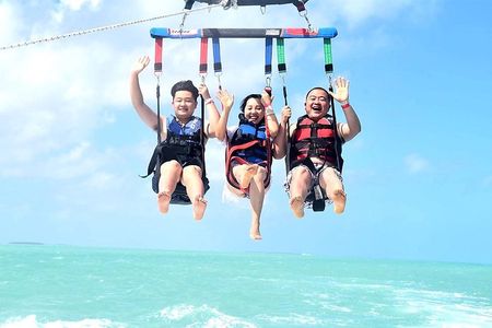 Parasailing over the Historic Key West Seaport