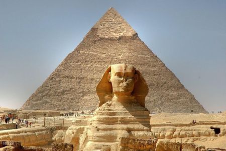 visit the pyramids of Giza + the necropolis of Saqqara + the Memphis site.