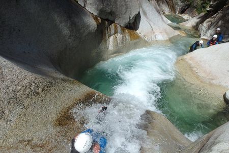 Sensation canyon in the Ossau valley in Laruns (64440)