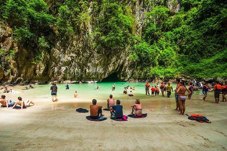 Full-Day Tour to Morakot Cave from Krabi with Lunch (SHA Plus)