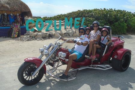 Cozumel Sightseeing Trike Tour with Snack