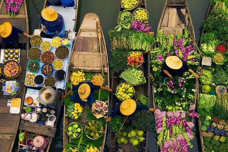 Damnoen Saduak Floating Market with Paddle Boat Ride (ex Bangkok)