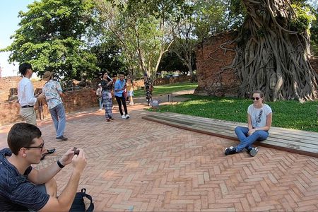 Cycling in Ayutthaya Historical Park