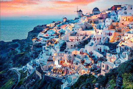 ~PRIVATE Full Day Santorini road tour 8 hours Book with us~