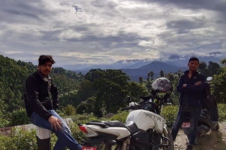 Short Motorcycle Ride Tour to Syambhunath Stupa