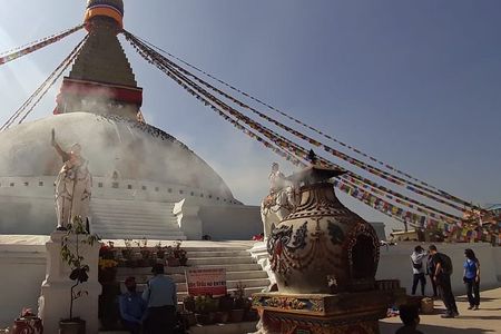Visit Swayambhunath and Bauddhanath Stupa with Guide