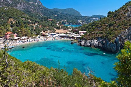 Private tour to Palaiokastritsa beach and Lakwnes village 