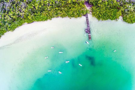 Premium SUP Expedition to Lagoon Kaan Luum & Taco Stop in Tulum 
