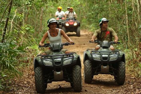 Explore the Mayan Jungle with ATV's. Ziplines & cenote included!