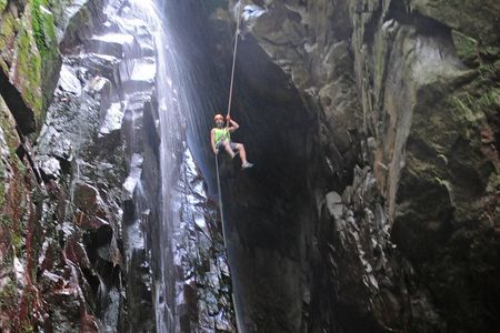 Full-Day Zipline and Waterfall Rappelling Adventure Near San Juan