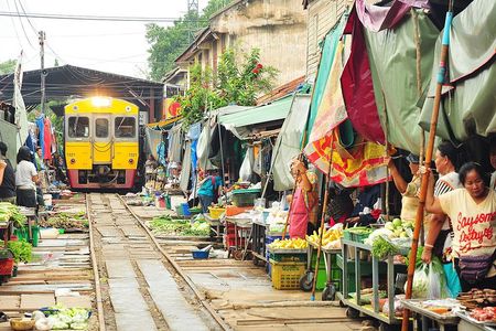 Amphawa Floating Market Tour with Maeklong Railway Market (SHA Plus)