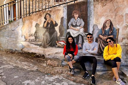 4x4 tour of Orgosolo: Murals and typical lunch at the shepherd's