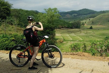 Full day Mountain biking to Waterfall and Hot spring