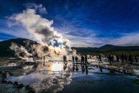 Tatio Geyser and Machuca Village from San Pedro de Atacama
