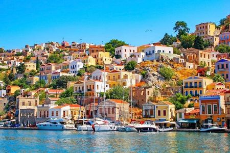 Fast Boat To Symi with a swimming stop at St George's Bay! (Only 1hr journey)