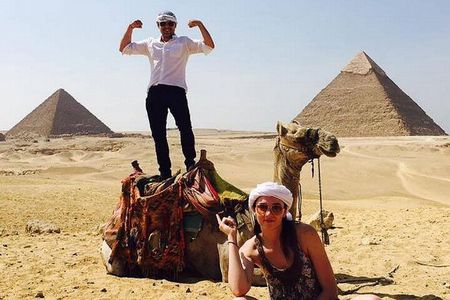 Cairo: Unique Adventure to Giza Pyramids , Sphinx with Quad Bike and camel Ride 