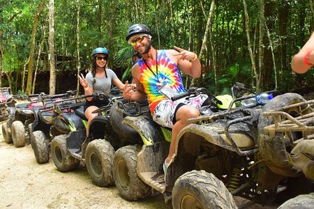 ATV Adventure with Ziplines & Cenote From Playa del Carmen