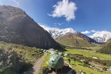 2-Day Salkantay Trek & Humantay by Glamping Sky Lodge Dome