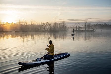 Sunrise or sunset SUP/kayak Adventure in the bog from Riga