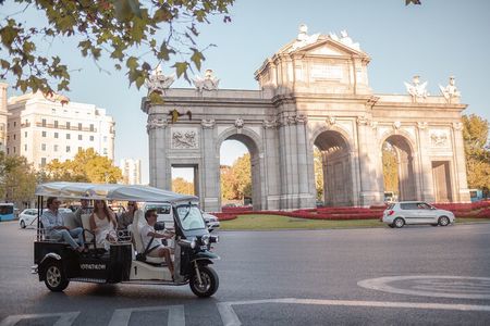 Expert Plus Tour of Madrid in Private Eco Tuk Tuk