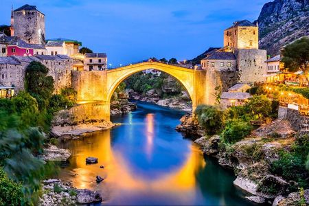 Bosnia Day Trip: Mostar and Kravice Waterfalls by Luxury Minibus