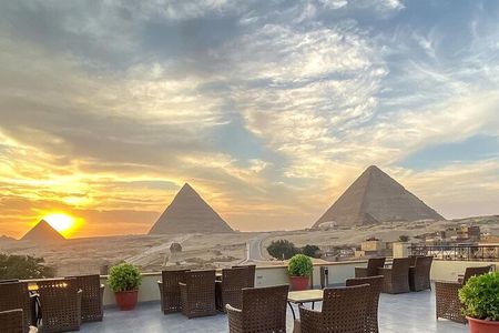  guided tour to the Pyramids of Giza with a camel riding 