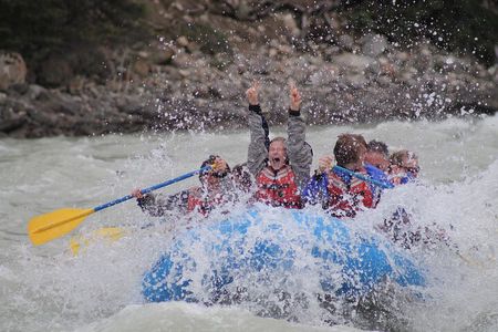  Rafting on Athabasca River Mile 5 in Jasper