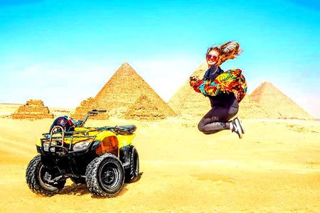 Quad bike adventure with Guided tour to Giza pyramids including camel ride 