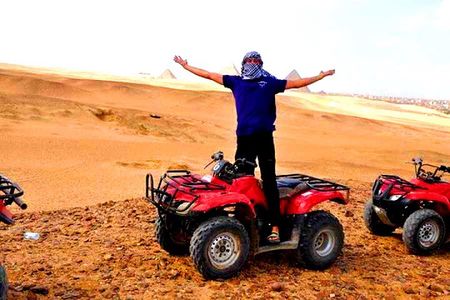 Giza Pyramids Quad Bike Adventure with Camel Ride & Private Guide