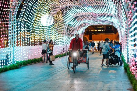 Christmas Lights Rickshaw Tour in Perth