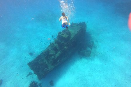 Bavarian Fiesta Snorkel Activity in Glass Bottom Boat at San Miguel de Cozumel