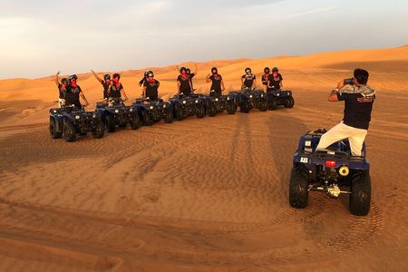Self-drive Quad Bike with Sand Boarding and Camel Ride in Dubai